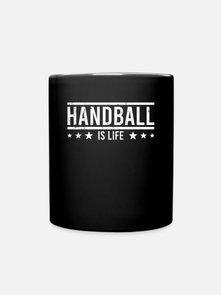 Handball Spruch - Tasse einfarbig - Schwarz