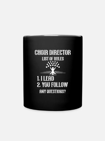Ich Höre Stimme - Theatermusiker Chorleiter - Tasse einfarbig - Schwarz