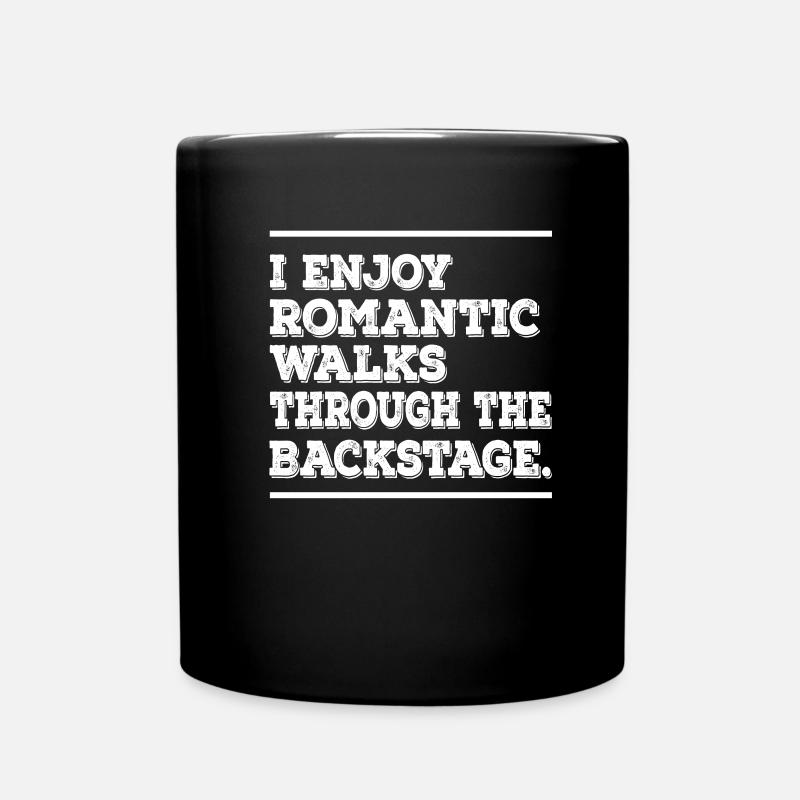 Backstage Tech Crew Art for a Theater Technician - Full Colour Mug - black