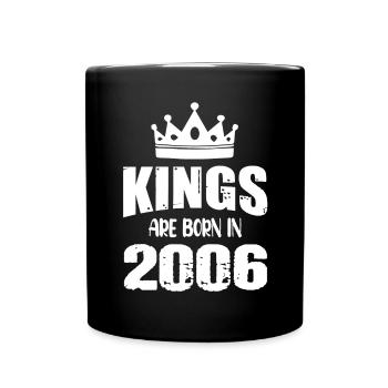 Kings are born in 2006 - Full Colour Mug - black - Front
