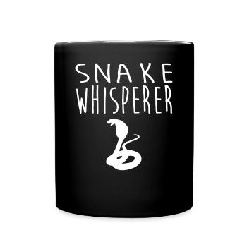 Snake Tshirt - Tasse einfarbig - Schwarz - Vorne