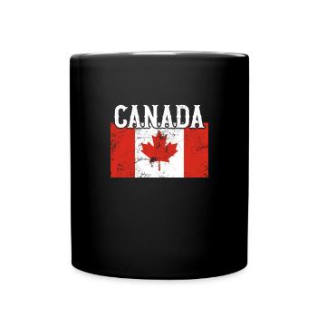 Canada Flag - Full Colour Mug - black - Front