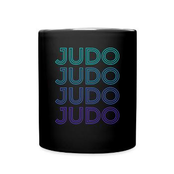 Judo Judoka Retro - Full Colour Mug - black - Front