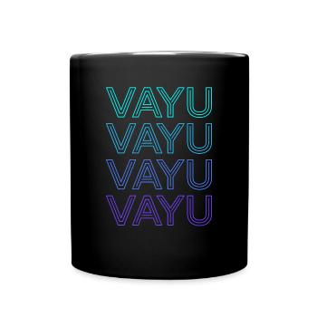 Vayu Hindu God Hindu Mythology Hinduism Retro - Full Colour Mug - black - Front