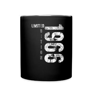Limited Edition 1966 Geburtstag Jahrgang 1966 - Tasse einfarbig - Schwarz - Vorne