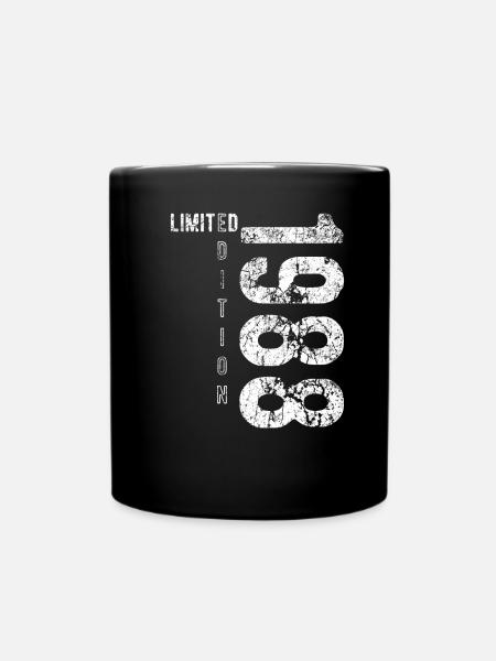 Édition Limitée 1988 Anniversaire Vintage 1988 - Mug uni - noir