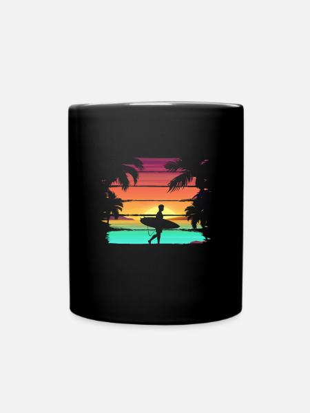 Strand - Tasse einfarbig - Schwarz