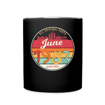 40e anniversaire 1982 Juin - Mug uni - noir - Devant