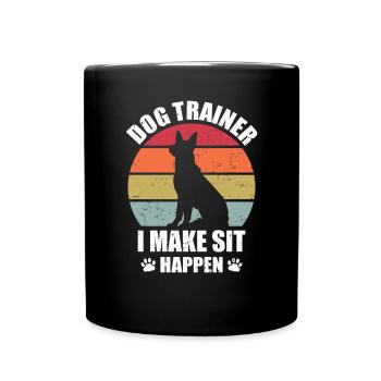 Dresseur de chiens I Make Sit Happen Dog Paw Up educationing - Mug uni - noir - Devant