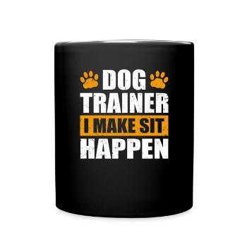 Dresseur de chiens I Make Sit Happen Dog Paw Up educationing - Mug uni - noir - Devant