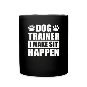 Dresseur de chiens I Make Sit Happen Dog Paw Up educationing - Mug uni - noir - Devant