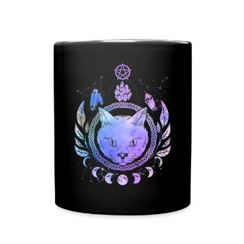 Symbole magique de chat occulte Wicca Goth Cats - Mug uni - noir - Devant
