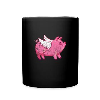 Pig Pig PigLet Sow Pigs Gift - Full Colour Mug - black - Front