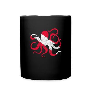 Octopus Octopus Octopus Octopus Sea Gift - Full Colour Mug - black - Front