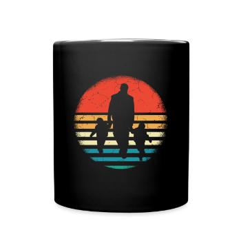 Double Papa High 2 Kids Cadeau de fête des pères - Mug uni - noir - Devant