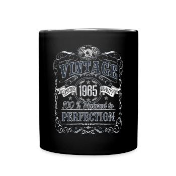 Vintage 1965 Birthday Year of birth 1965 Gift - Full Colour Mug - black - Front