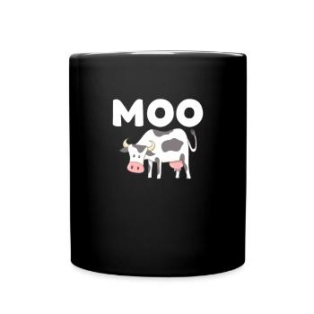 Cow - Full Colour Mug - black - Front