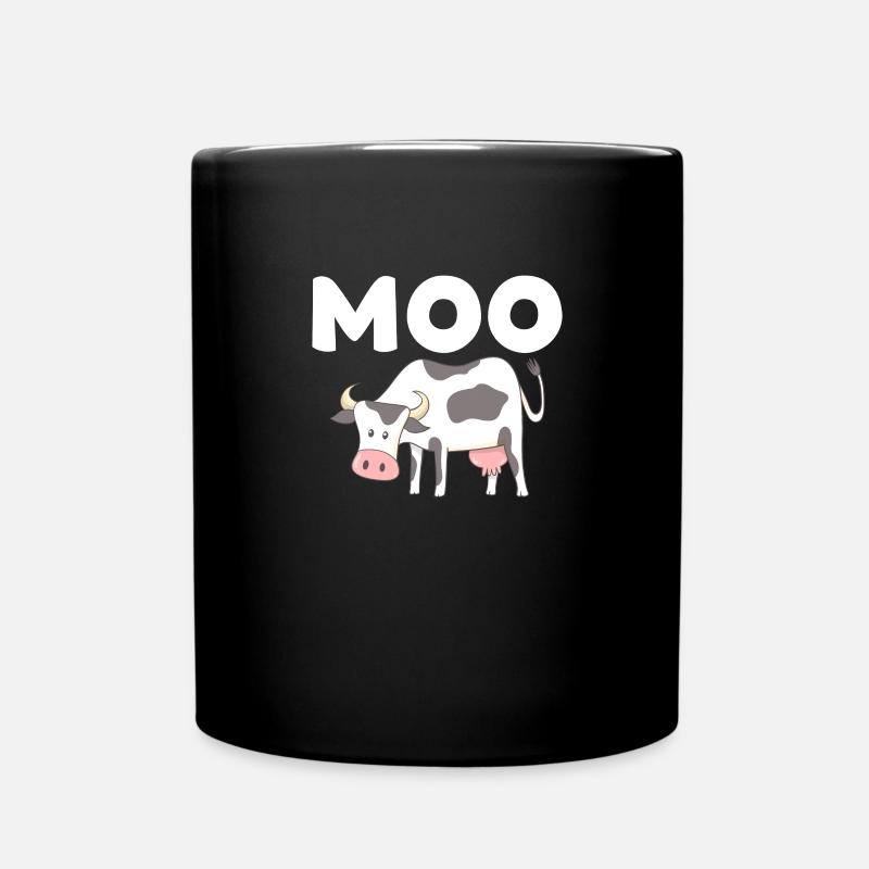 Kuh - Tasse einfarbig - Schwarz