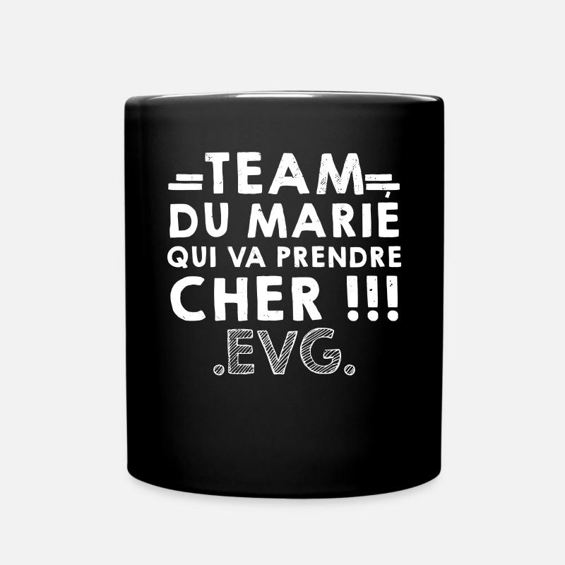 TEAM DU MARIÉ EVG Homme - Mug uni - noir