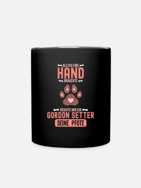 Geschenkidee Gordon Setter - Tasse einfarbig - Schwarz