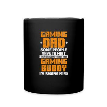 Father Gaming - Full Colour Mug - black - Front