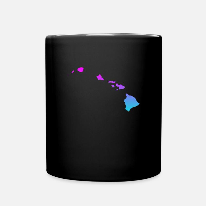 Hawaii - Tasse einfarbig - Schwarz
