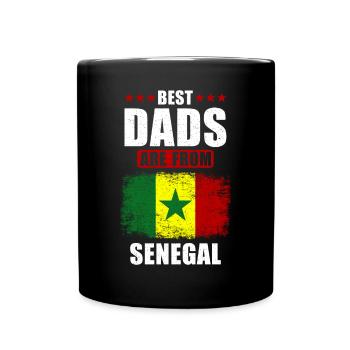 Best fathers are from Senegal - Full Colour Mug - black - Front