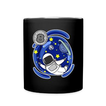 8 years old boy - 8 birthday - I am 8 - Full Colour Mug - black - Front