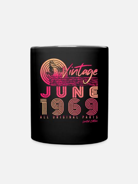 1969 Juin Rétro - Mug uni - noir