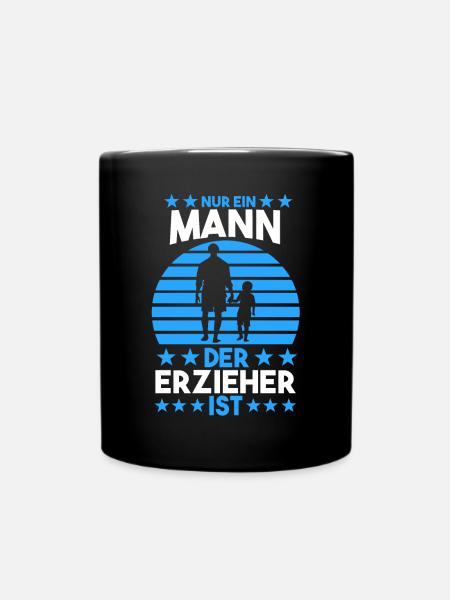 Kindergärtner Erzieher - Tasse einfarbig - Schwarz