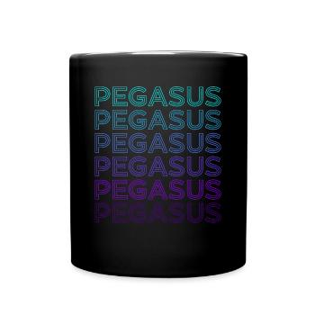 Pegasus Winged Horse Greek Mythology Retro - Tasse einfarbig - Schwarz - Vorne