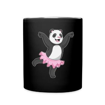 Danse ballerine panda - Mug uni - noir - Devant