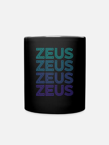 Zeus Gott Donner Antike griechische Mythologie Ret - Tasse einfarbig - Schwarz