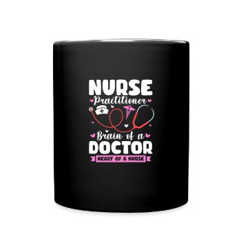 Infirmier - Mug uni - noir - Devant