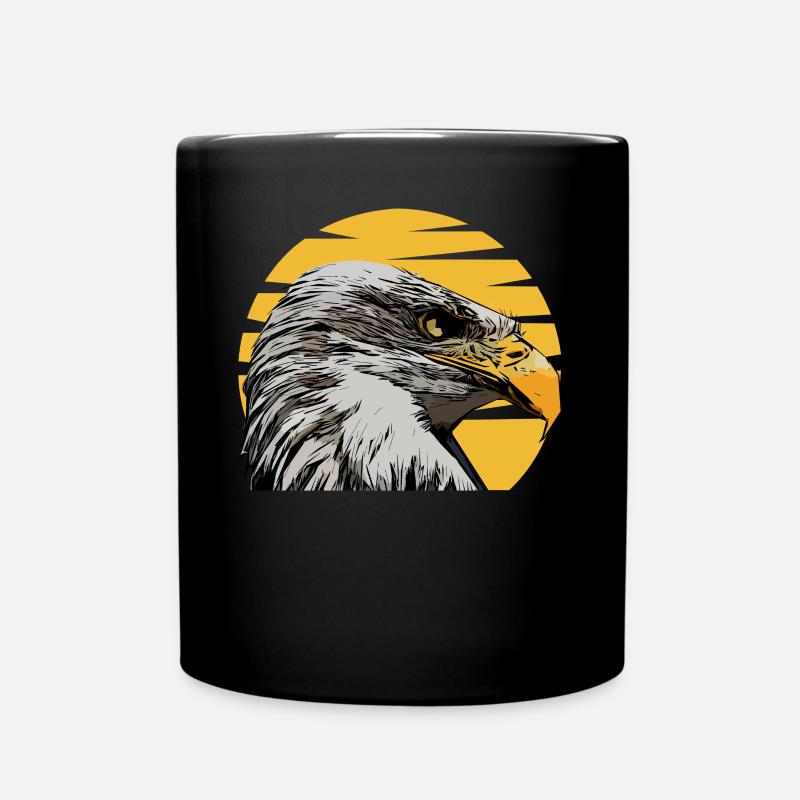 Weisskopfseeadler - Tasse einfarbig - Schwarz