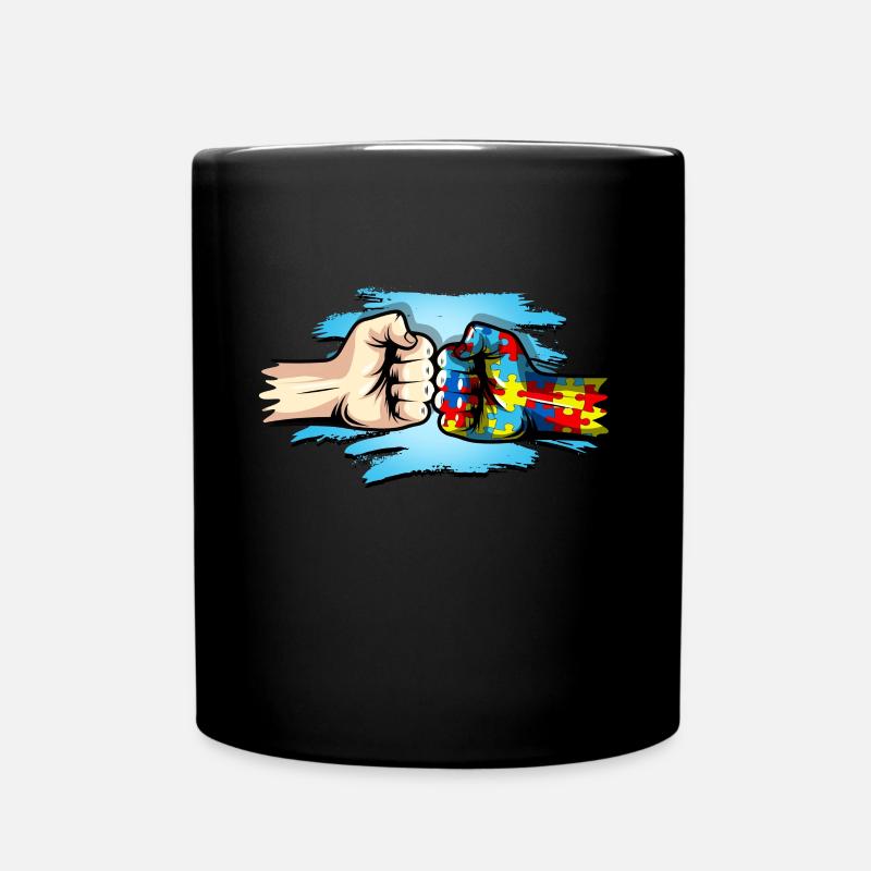 Autismus Geschenk Autist Asperger ADHS Autism - Tasse einfarbig - Schwarz