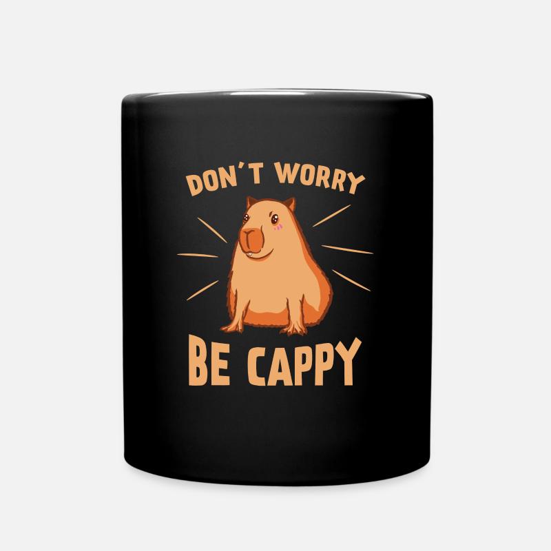 Capybara Haustier Capybara-Liebhaber - Tasse einfarbig - Schwarz