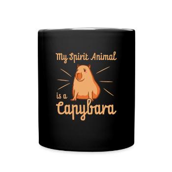 Capybara Pet Capybara Amoureux - Mug uni - noir - Devant