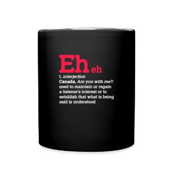 Kanada - Tasse einfarbig - Schwarz - Vorne