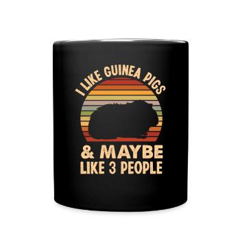Drôle de cadeau de propriétaire de cochon d’Inde - Mug uni - noir - Devant