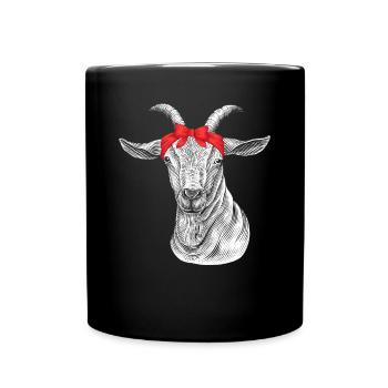 Chèvre Chèvre Chèvres - Mug uni - noir - Devant