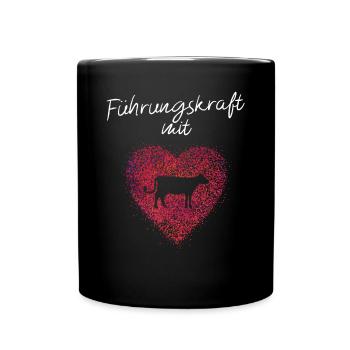 Kühe Führungskraft Tierschutz Landwirtin - Tasse einfarbig - Schwarz - Vorne