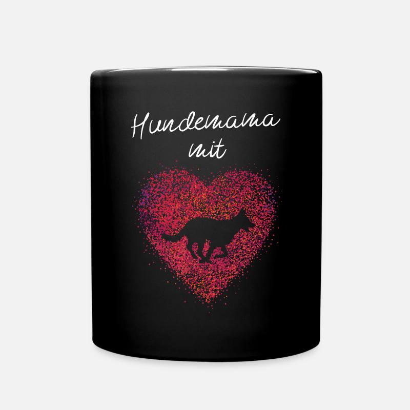 Hunde Schäferhund Hundemama Schäfi - Tasse einfarbig - Schwarz