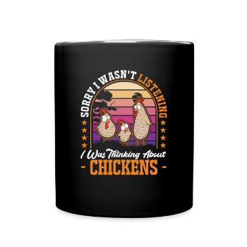 Chicken Gift Chicken Chicken - Full Colour Mug - black - Front