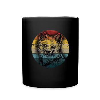 Fox Forest Animal Fox Smart Clever Cadeau - Mug uni - noir - Devant