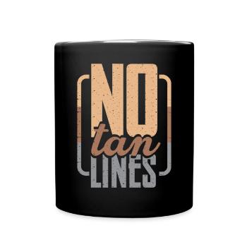 Solarium Été Soleil Soleil Bronzage Bronzage - Mug uni - noir - Devant