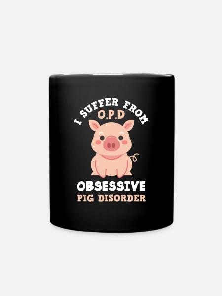 Cochon Cochon Cochons Fan - Mug uni - noir