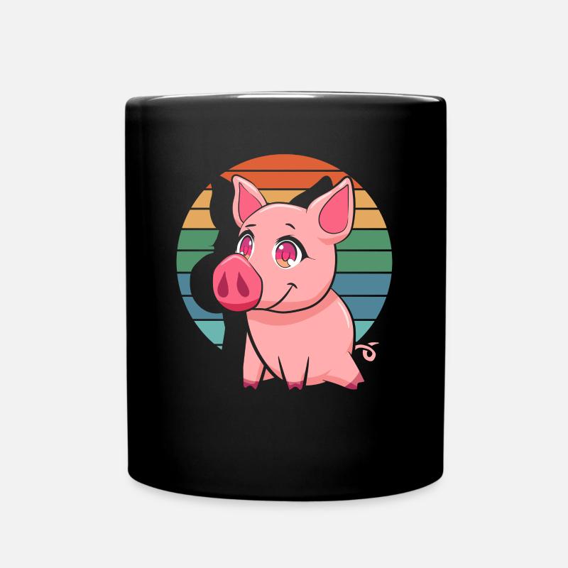 Pig Pigs - Full Colour Mug - black