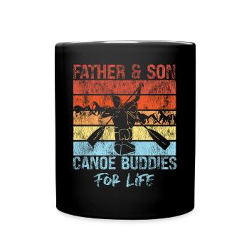 Sprint Canoe Canoeing Son Father - Tasse einfarbig - Schwarz - Vorne