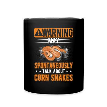 Peut parler spontanément des serpents de maïs - Mug uni - noir - Devant